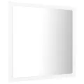 Miroir à LED de salle de bain Blanc 40x8,5x37 cm Acrylique