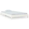 Lit empilable Blanc 90x200 cm Bois de pin massif