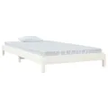 Lit empilable Blanc 90x200 cm Bois de pin massif