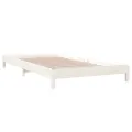 Lit empilable Blanc 90x200 cm Bois de pin massif