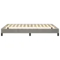Cadre de lit Gris clair 140x200 cm Velours