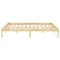 Cadre de lit bois de pin massif 140x200 cm