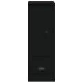 Buffet haut noir 36x35,5x103,5 cm bois d'ingénierie