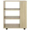 Armoire à roulettes Chêne Sonoma 60x35x75 cm Aggloméré