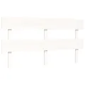 Cadre de lit avec tête de lit blanc 160x200 cm bois massif