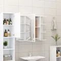 Ensemble de meubles de salle de bain 3 pcs Blanc Aggloméré