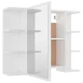 Ensemble de meubles de salle de bain 3 pcs Blanc Aggloméré