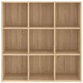 Bibliothèque Chêne sonoma 98x30x98 cm Aggloméré