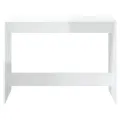 Ensembles de salle à manger 3 pcs Blanc brillant Aggloméré