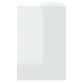 Ensembles de salle à manger 3 pcs Blanc brillant Aggloméré