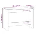 Ensembles de salle à manger 3 pcs Blanc brillant Aggloméré
