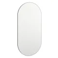 Miroir avec éclairage LED 80x40 cm Verre Ovale
