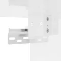 Armoires murales 2 pcs blanc brillant bois d'ingénierie