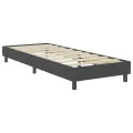 cadre de lit Gris foncé Tissu 90x200 cm