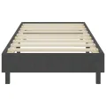 cadre de lit Gris foncé Tissu 90x200 cm