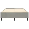 cadre de lit Gris clair 120x200 cm Velours