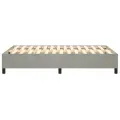 cadre de lit Gris clair 120x200 cm Velours