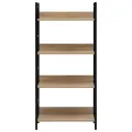 Bibliothèque à 4 niveaux chêne 60x27,6x124,5 cm bois ingénierie