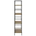 Bibliothèque à 4 niveaux chêne 60x27,6x124,5 cm bois ingénierie
