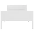 Cadre de lit Bois de pin massif Blanc 100x200 cm