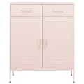 Armoire de rangement Rose 80x35x101,5 cm Acier