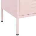 Armoire de rangement Rose 80x35x101,5 cm Acier