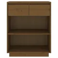 Armoire console Marron miel 60x34x75 cm Bois de pin solide