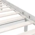 Cadre de lit Blanc Bois de pin massif 140x200 cm