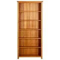 Bibliothèque à 6 étagères 80x22,5x180 cm Bois de chêne massif