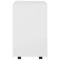 Armoire à roulettes Blanc 46x36x59 cm Aggloméré
