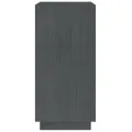Bibliothèque Gris 40x35x71 cm Bois de pin massif