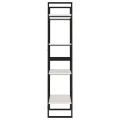 Bibliothèque à 4 niveaux Blanc 60x30x140 cm Bois de pin massif