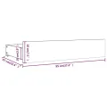 Tiroirs de lit 4 pcs Blanc Bois de pin massif