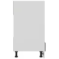 Armoire à four Gris béton 60x46x81,5 cm Aggloméré