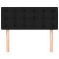 Tête de lit Noir 100x5x78/88 cm Tissu