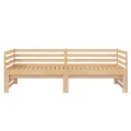 Lit coulissant Bois de pin massif 2x(90x200) cm