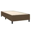 cadre de lit avec matelas Marron foncé 90x190 cm