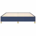 Cadre de lit Bleu 160x200 cm Tissu