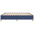 Cadre de lit Bleu 160x200 cm Tissu