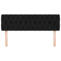 Têtes de lit 2 pcs Noir 72x7x78/88 cm Tissu