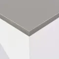 Table de bar avec tablette amovible Blanc 138x39x110 cm