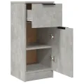 Buffet Gris béton 30x30x70 cm Bois d'ingénierie