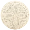 Pouf fait à la main en macramé 45x30 cm Coton