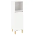 Ensemble d'armoires salle de bain 3 pcs blanc bois d'ingénierie