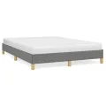 Cadre de lit Gris foncé 140 x 200 cm Tissu