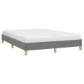 Cadre de lit Gris foncé 140 x 200 cm Tissu