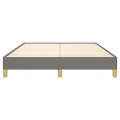 Cadre de lit Gris foncé 140 x 200 cm Tissu