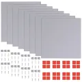 Carreaux de miroir sans cadre 8 pcs 20,5 cm