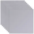 Carreaux de miroir sans cadre 8 pcs 20,5 cm