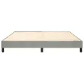 cadre de lit Gris clair 180x200 cm Velours